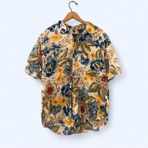 VINTAGE 90’s MENS FLORAL HAWAIIAN SHIRT